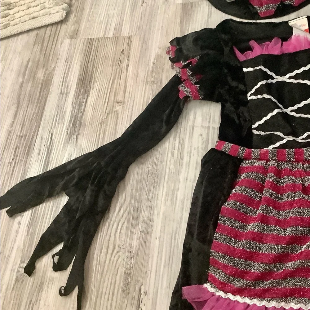 Costume Disguise Fairytale witch 🧙‍♀️ black purple silver worn one time Lg-4/6